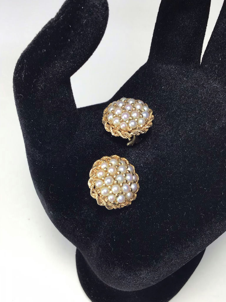 Vintage 18K / 14K Gold & Pearl Jewelry (18K/14+, 14K/11+ dwt) - image 10 of 13