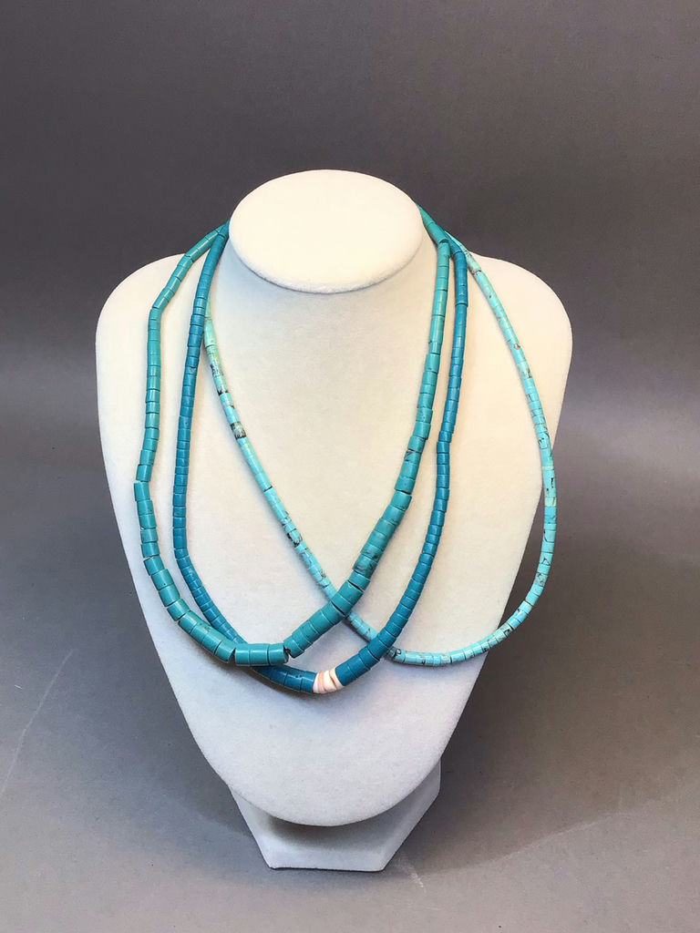 Turquoise Stone & Silver Jewelry (3+dwt) - image 6 of 12