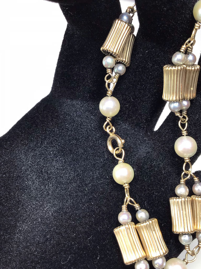14K Yellow Gold & Pearl Jewelry (14+ dwt) - image 7 of 14