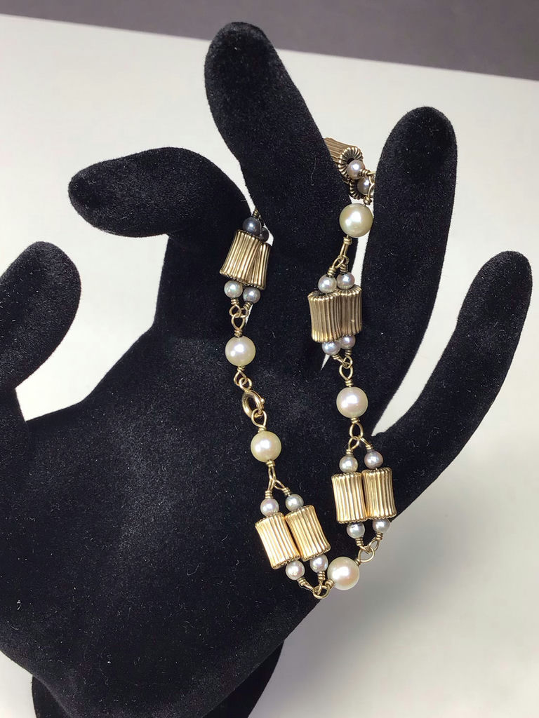 14K Yellow Gold & Pearl Jewelry (14+ dwt) - image 6 of 14