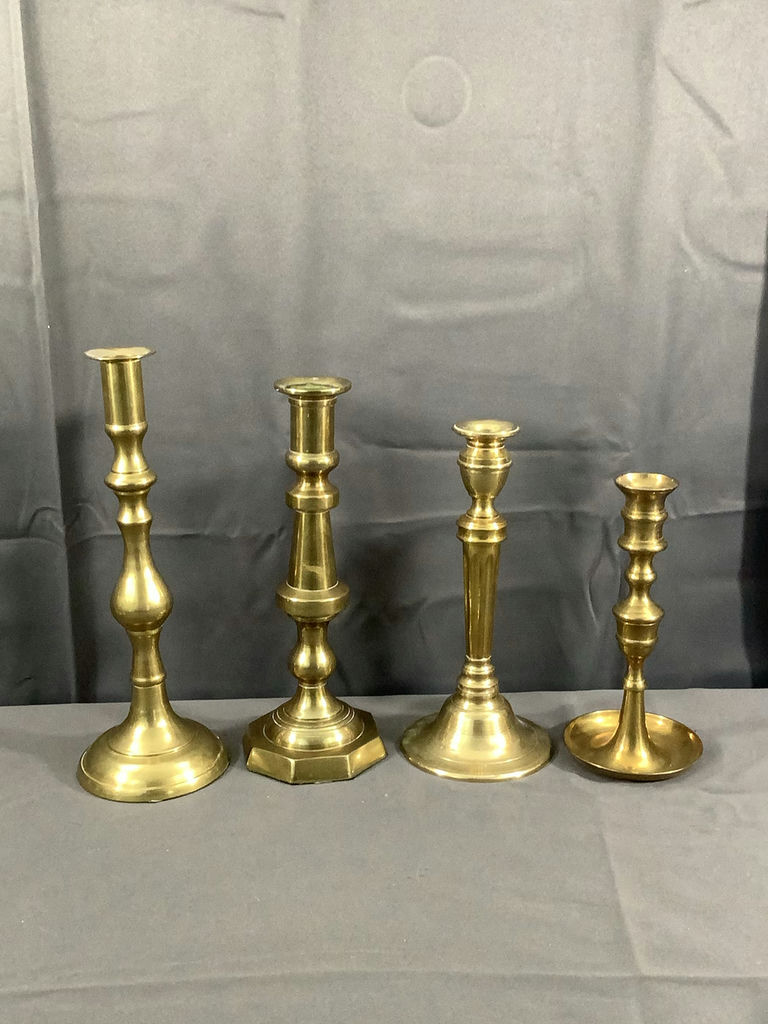 Brass Candleholders - image 2 of 6