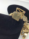 Vintage 14K Chunky Charm Bracelet (37+dwt) - thumbnail 12 of 15