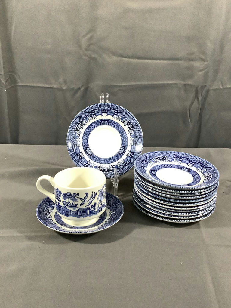 Churchill Blue Willow Tea Set - image 2 of 13