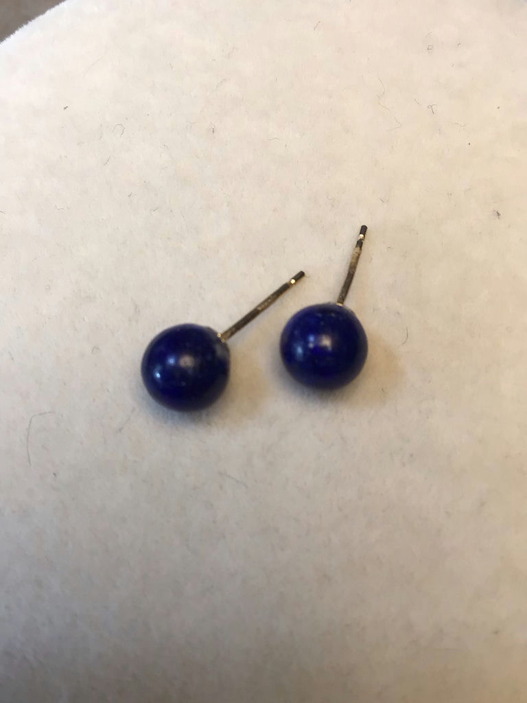 14K Gold Stud Earrings - image 3 of 7
