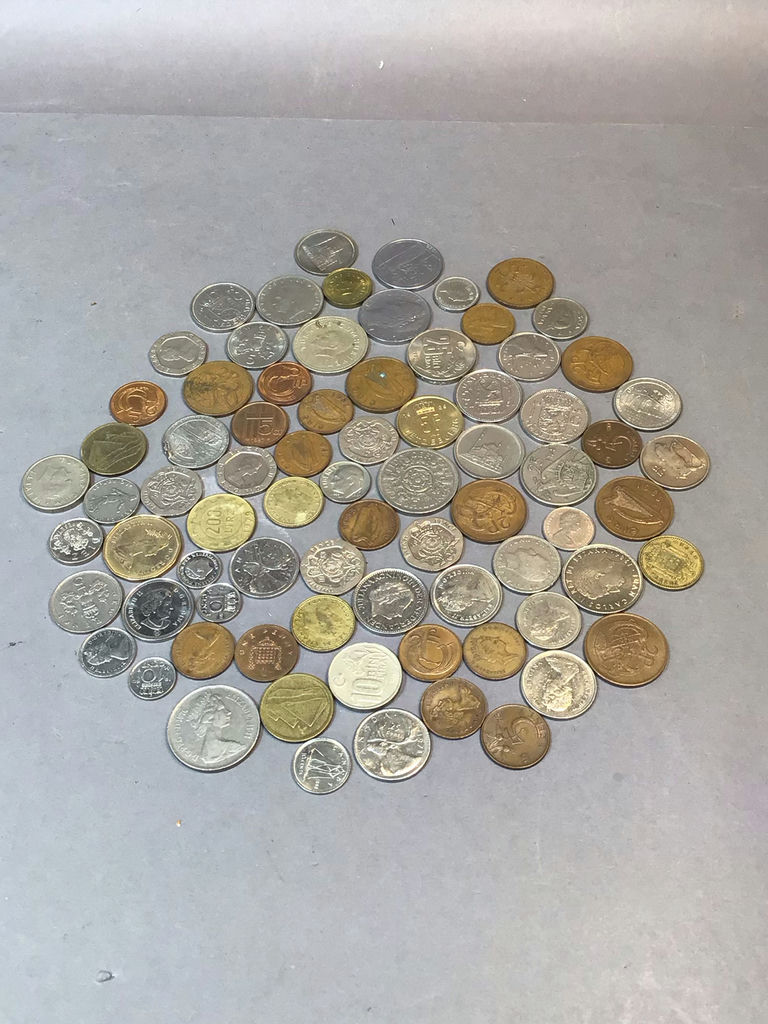 Brass Coin Dish & Foreign Pocket Change - image 4 of 5