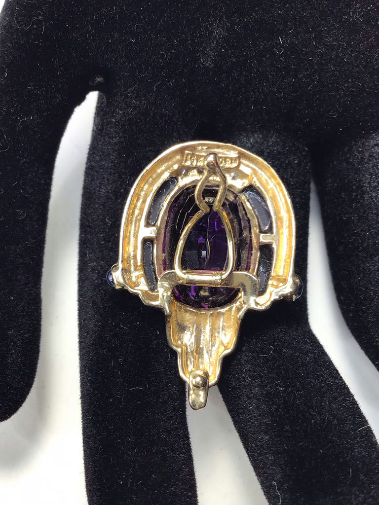 14K Gold & Amethyst Statement Jewelry - image 7 of 12