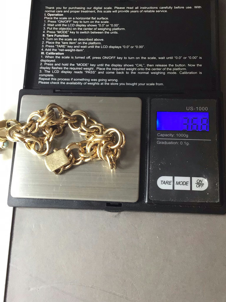 Vintage Yellow Gold 18K Sputnik on 14K Bracelet (18K/12+, 14K/36+ dwt) - image 8 of 8