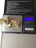 Vintage Yellow Gold 18K Sputnik on 14K Bracelet (18K/12+, 14K/36+ dwt) - thumbnail 8 of 8