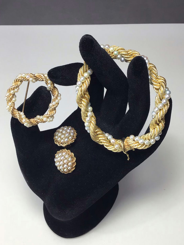 Vintage 18K / 14K Gold & Pearl Jewelry (18K/14+, 14K/11+ dwt) - image 1 of 13
