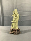 Carved Stone Lu Tung Pin Figurine - thumbnail 1 of 10