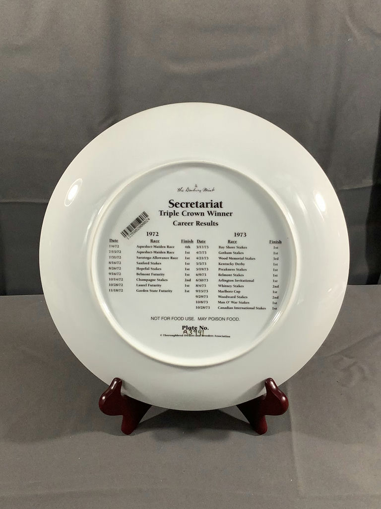 Danbury Mint- Racehorse Collector Plates - image 2 of 7