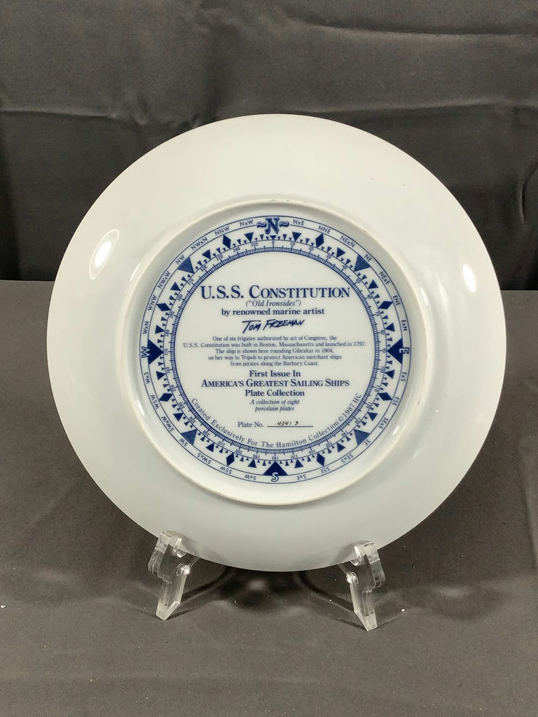 The Hamilton Collection - U.S.S. Constitution Plates - image 3 of 4