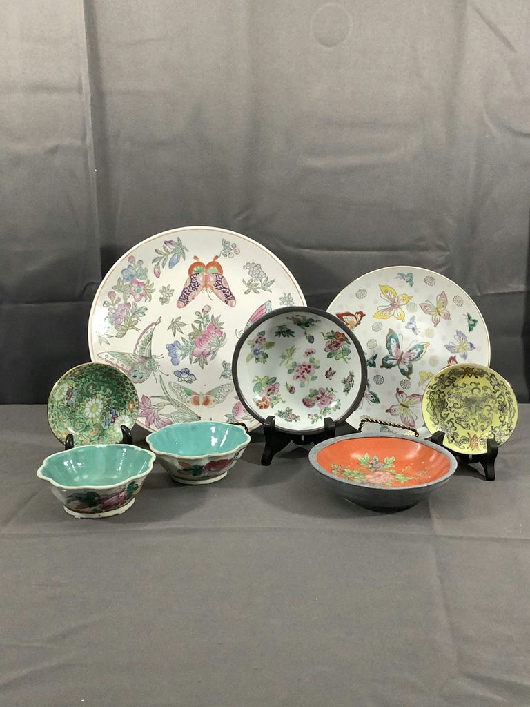 Chinese Export Plates & Bowls - image 1 of 14
