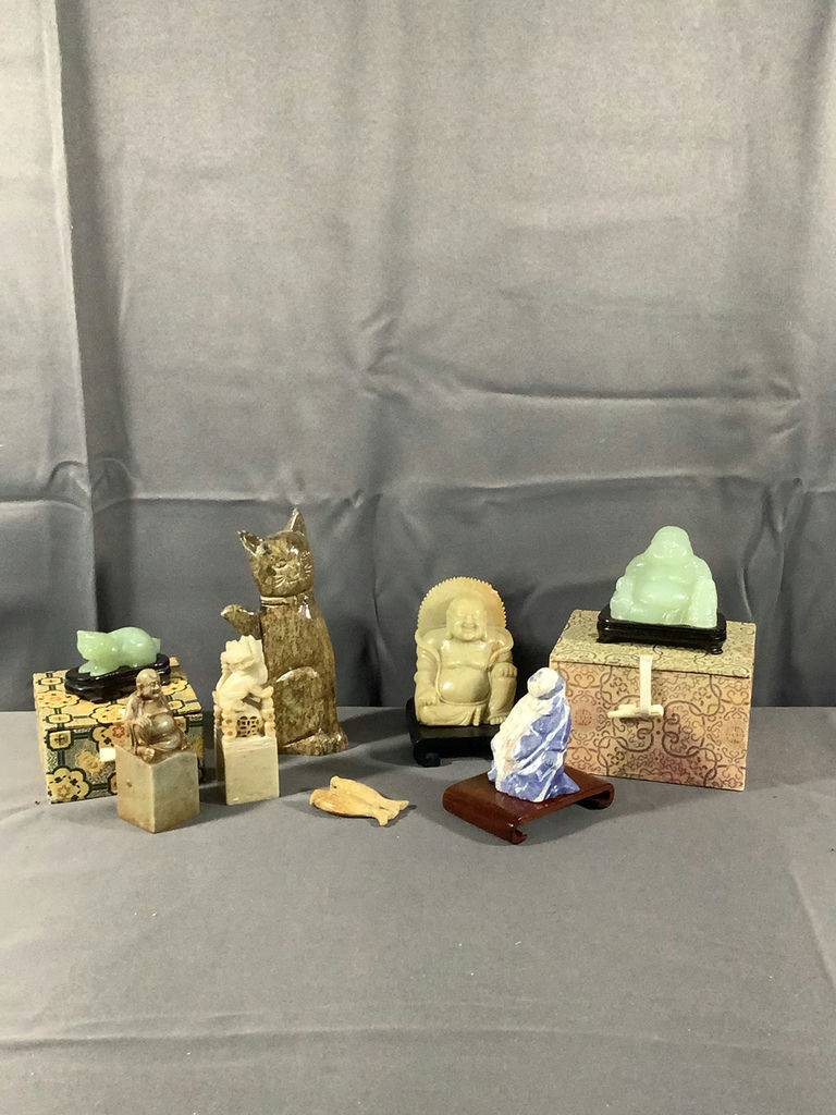 Carved Stone Figurines - image 1 of 14