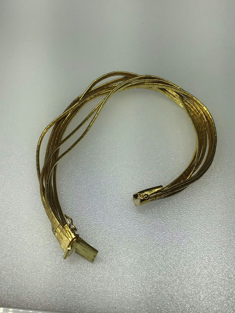 18K Florentine Gold Bracelet & Gemstone Cocktail Ring (27+ dwt) - image 3 of 13