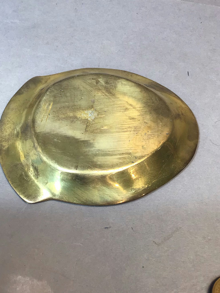 Brass Coin Dish & Foreign Pocket Change - image 3 of 5