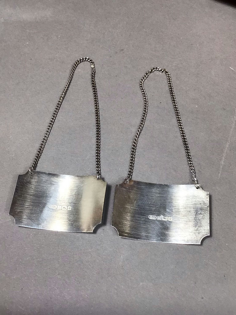 Sterling Whisky Tags & More Barware (18+ dwt) - image 3 of 26