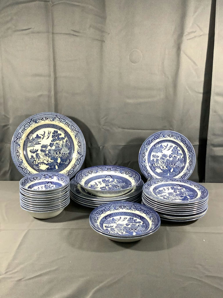 Churchill Blue Willow Dinnerware - image 1 of 17