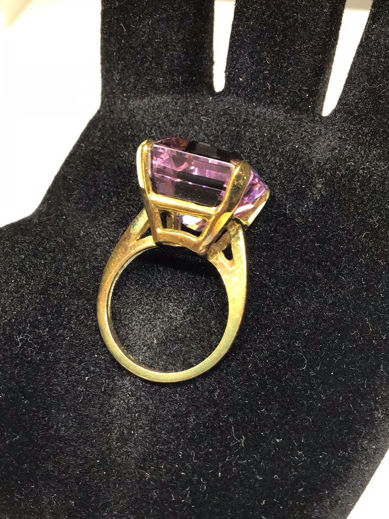 18K Florentine Gold Bracelet & Gemstone Cocktail Ring (27+ dwt) - image 11 of 13