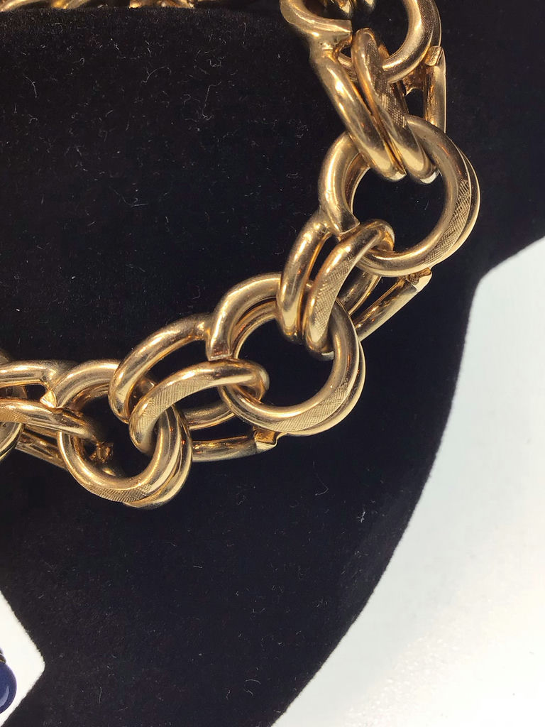 Vintage Yellow Gold 18K Sputnik on 14K Bracelet (18K/12+, 14K/36+ dwt) - image 5 of 8