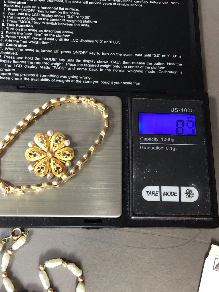 14K, Diamonds & Pearls Jewelry (8+ dwt) - image 10 of 14
