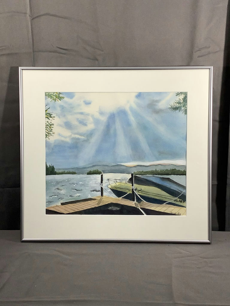 Tanya Lee Framed Original Watercolor - image 2 of 6