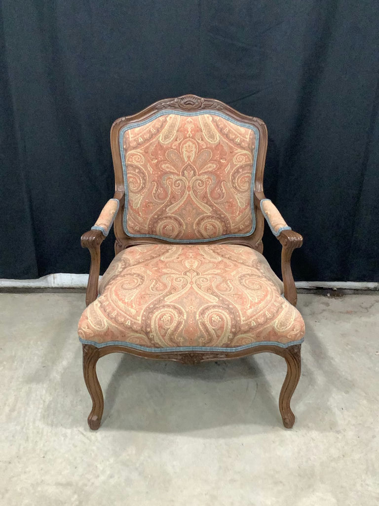 Antique Tilt Top Table & Arm Chair - image 3 of 11