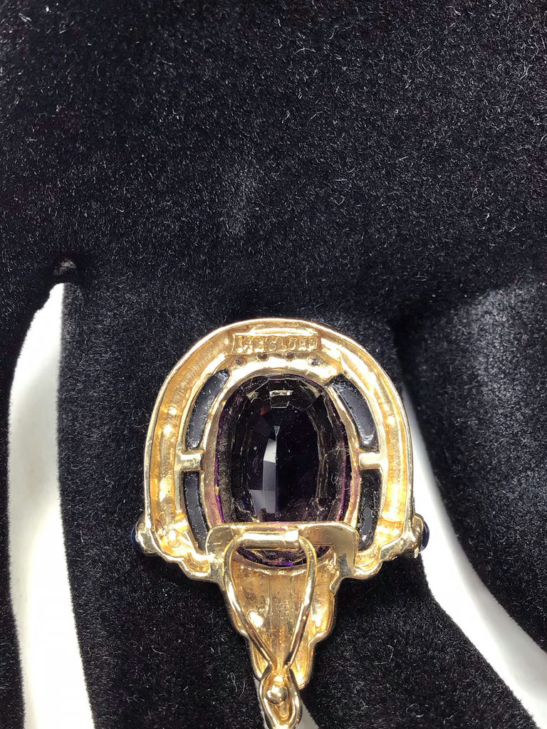 14K Gold & Amethyst Statement Jewelry - image 8 of 12