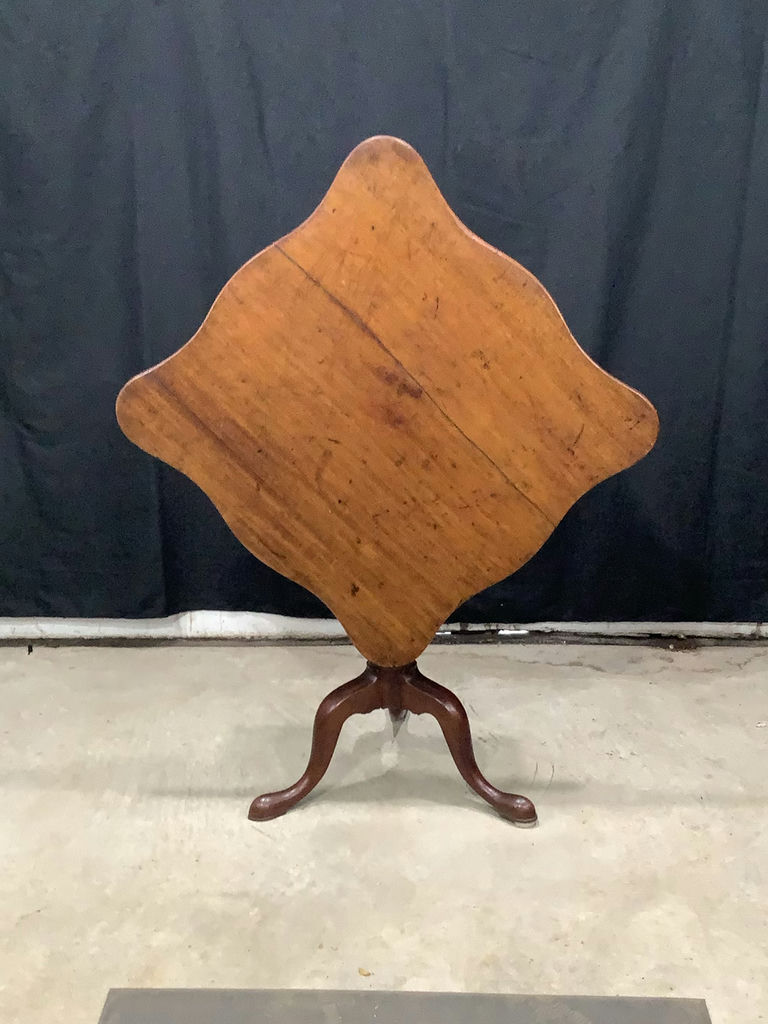 Antique Tilt Top Table & Arm Chair - image 8 of 11