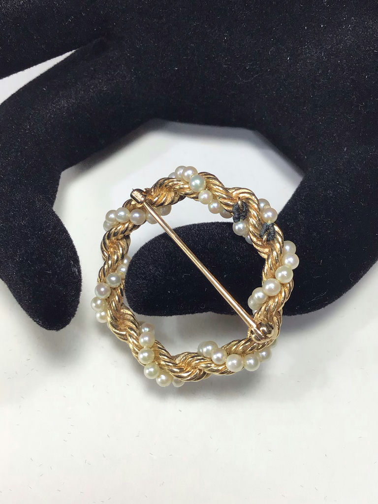 Vintage 18K / 14K Gold & Pearl Jewelry (18K/14+, 14K/11+ dwt) - image 7 of 13