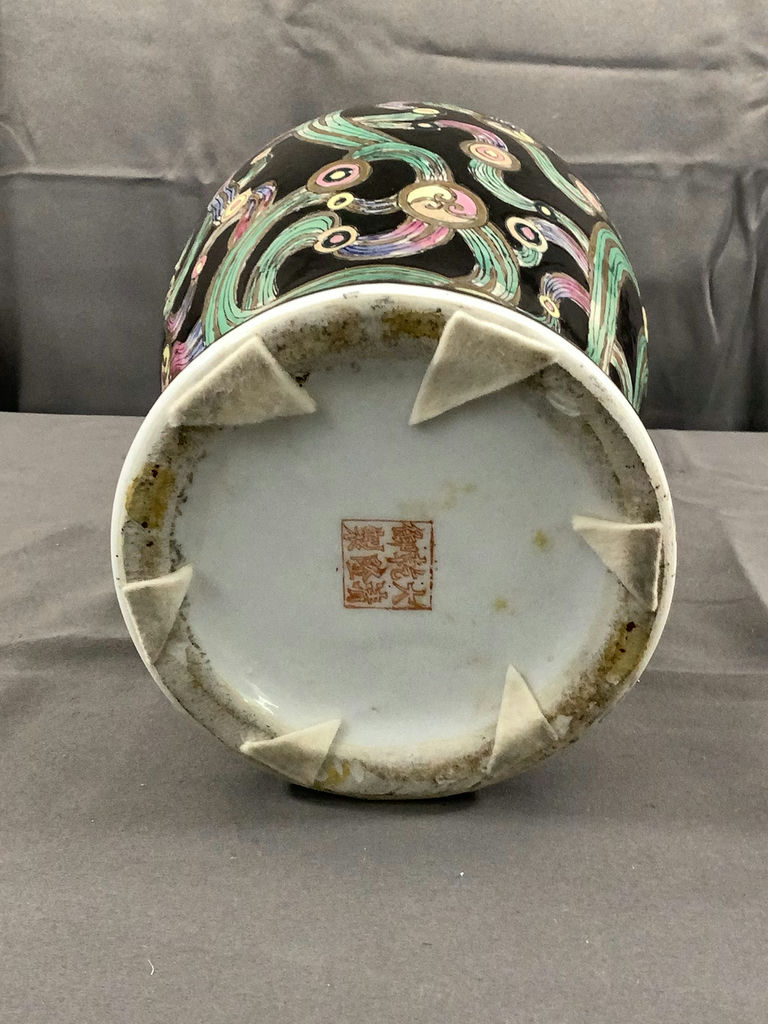Green Ceramic Lamp And Vase - image 10 of 10