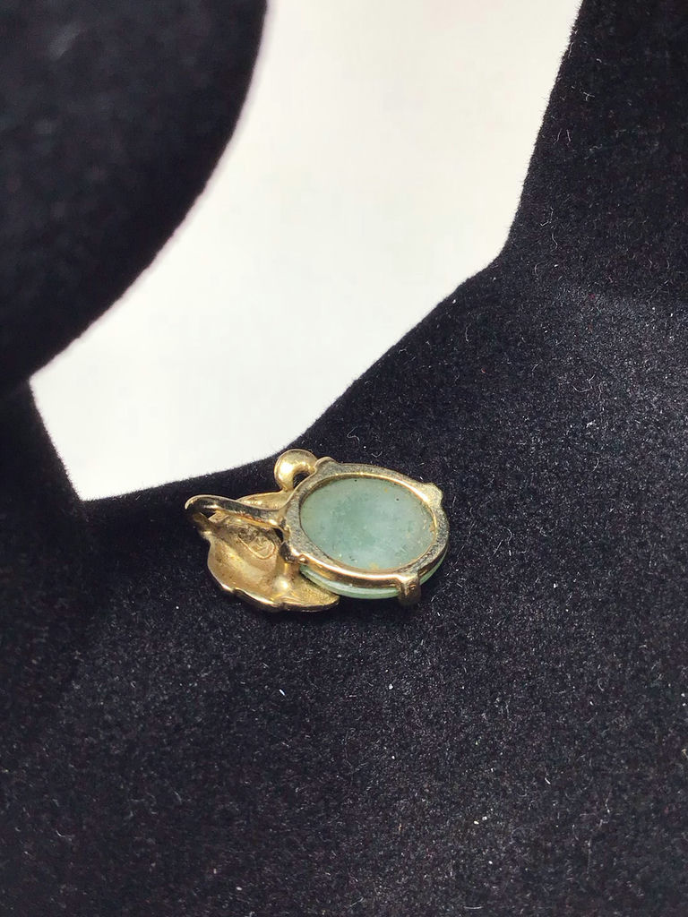 14K Gold & Serpentine Jewelry - image 4 of 16