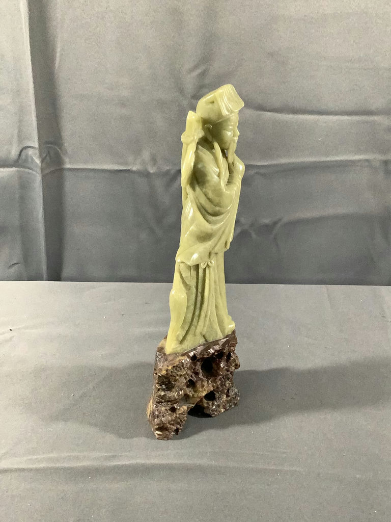 Carved Stone Lu Tung Pin Figurine - image 4 of 10