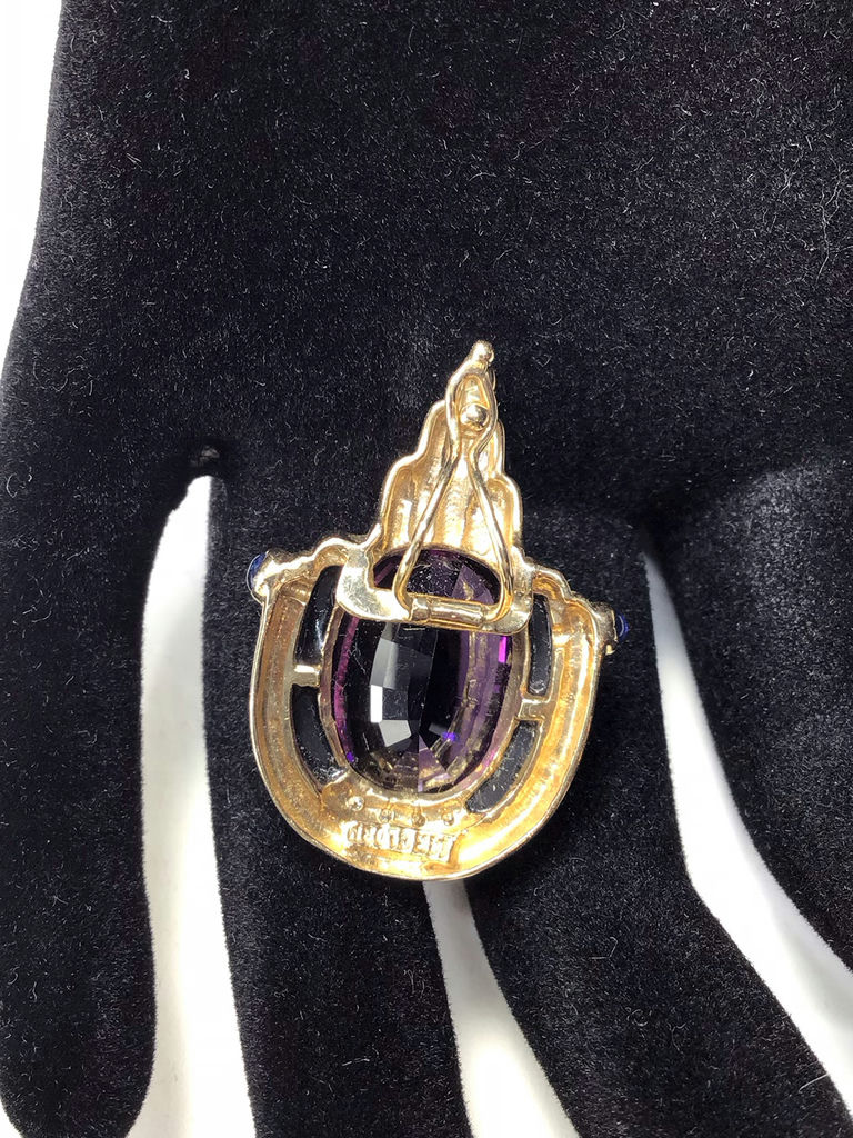 14K Gold & Amethyst Statement Jewelry - image 3 of 12