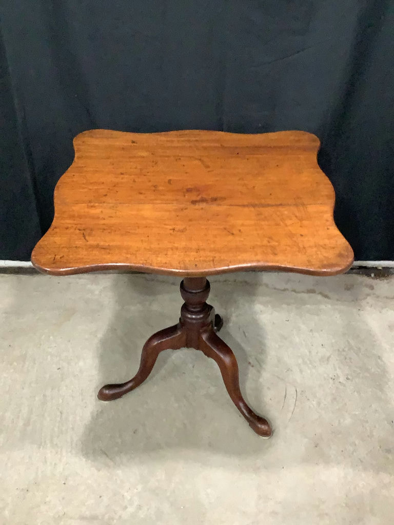 Antique Tilt Top Table & Arm Chair - image 7 of 11