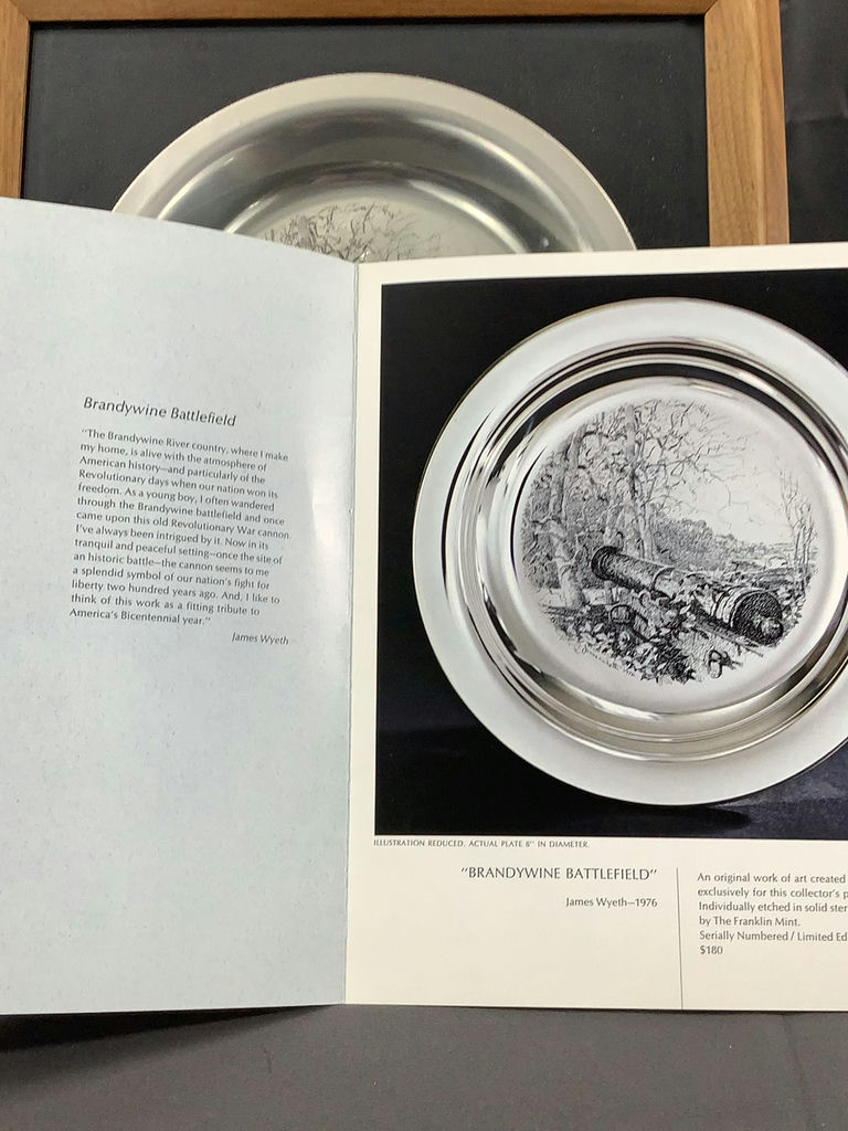 Franklin Mint 1976 / Wyeth "Brandywine Battlefield" Sterling Collector Plate - image 4 of 5