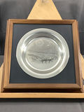 Franklin Mint / Wyeth "Winter Fox" 1973 Sterling Collector Plate - thumbnail 1 of 5