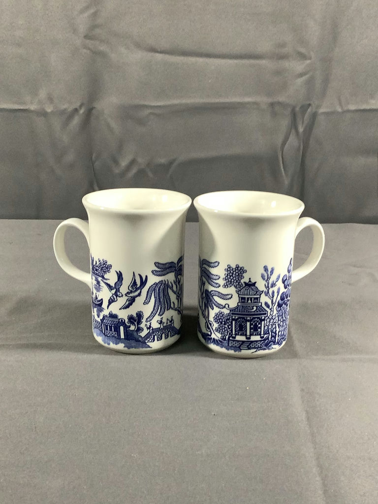 Churchill Blue Willow Coffee Mugs & Jug - image 2 of 7
