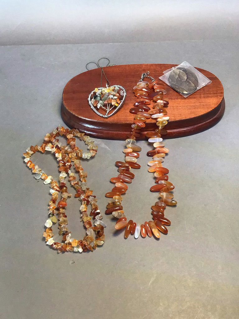 Vintage Tumbled Stone Bead Jewelry - image 4 of 9