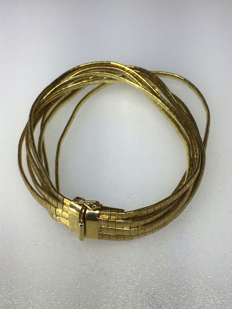 18K Florentine Gold Bracelet & Gemstone Cocktail Ring (27+ dwt) - image 2 of 13