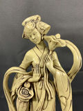 Hand Carved Resin Geisha Figurine - thumbnail 2 of 7