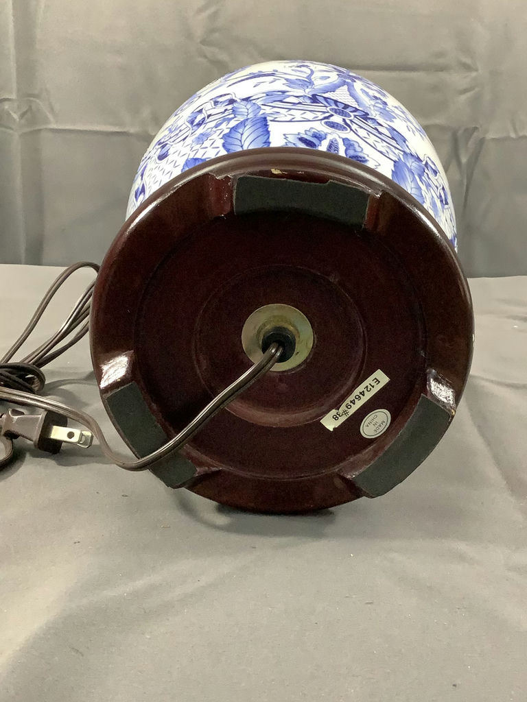 Blue & White Ceramic Lamps - image 6 of 12