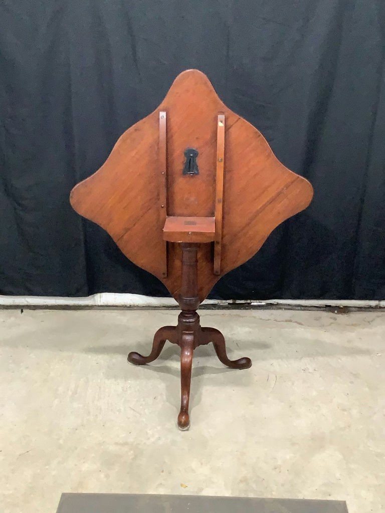 Antique Tilt Top Table & Arm Chair - image 9 of 11