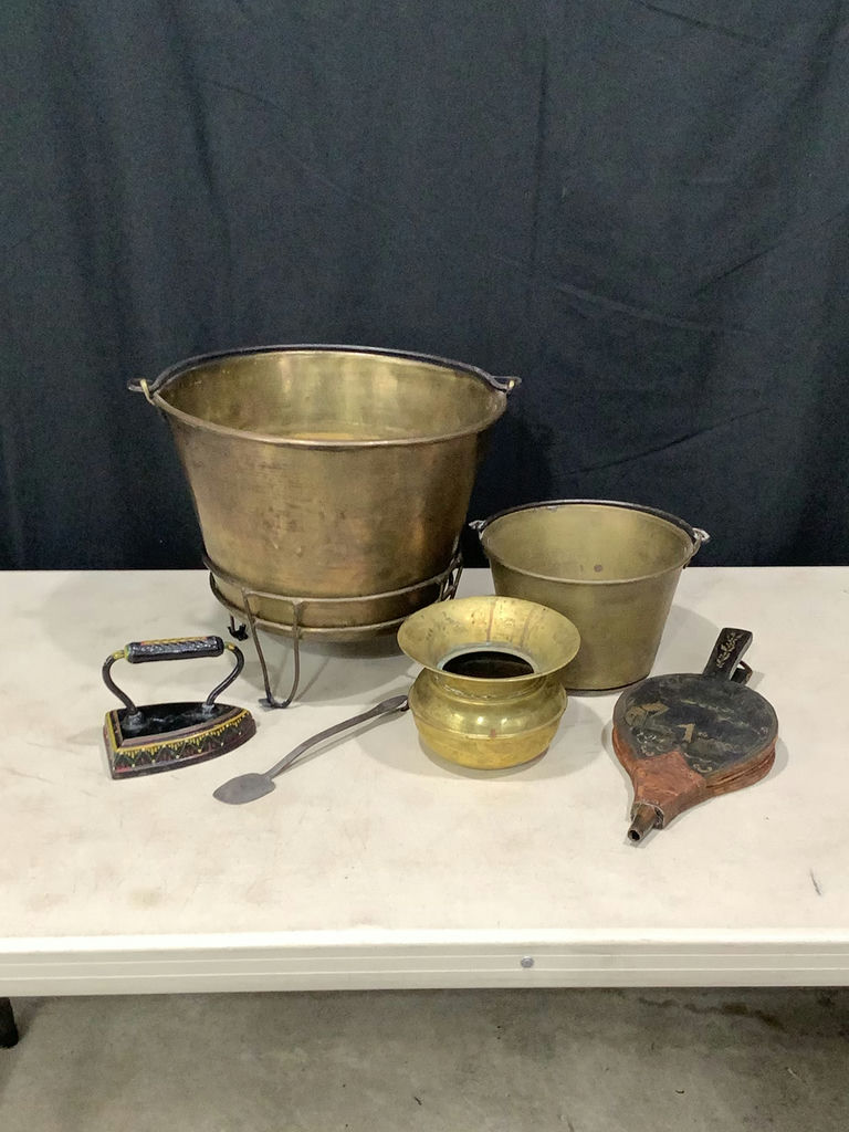 Brass Pots & More For The Hearth - image 1 of 7