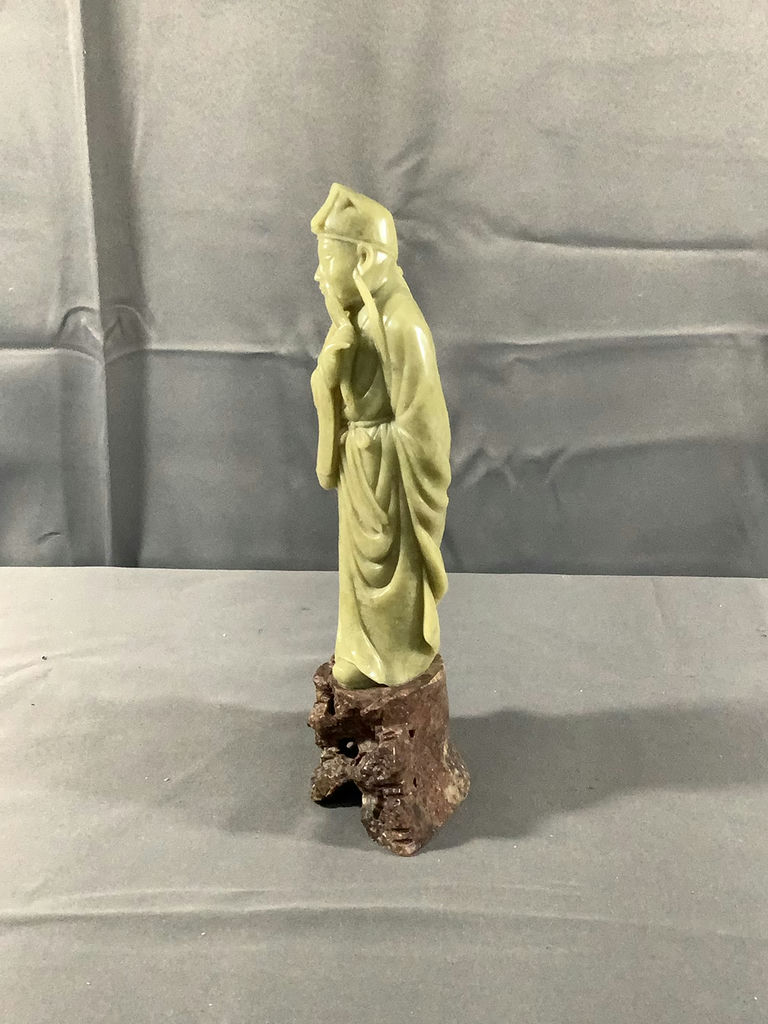 Carved Stone Lu Tung Pin Figurine - image 2 of 10