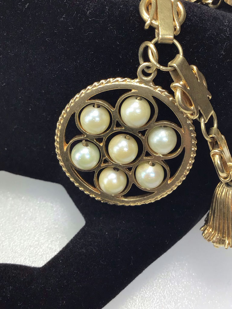 Vintage 14K Chunky Charm Bracelet (37+dwt) - image 7 of 15