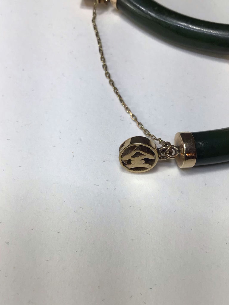 14K Gold & Serpentine Jewelry - image 16 of 16