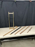 Brass Umbrella Stand & Hand Carved Wood Canes - thumbnail 2 of 8