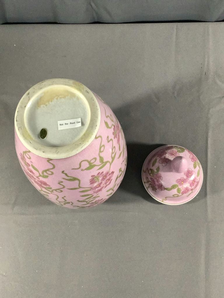 Pink & Green Floral Ginger Jars - image 5 of 6