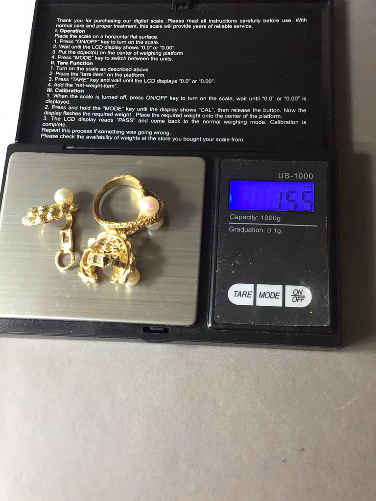 Vintage 18K Yellow Gold & Pearls Jewelry (15+ dwt) - image 9 of 9